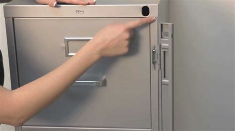 unlocking all steel equipment file cabinet|how to lock filing cabinet.